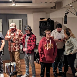 Carson Hay with Family and Friends